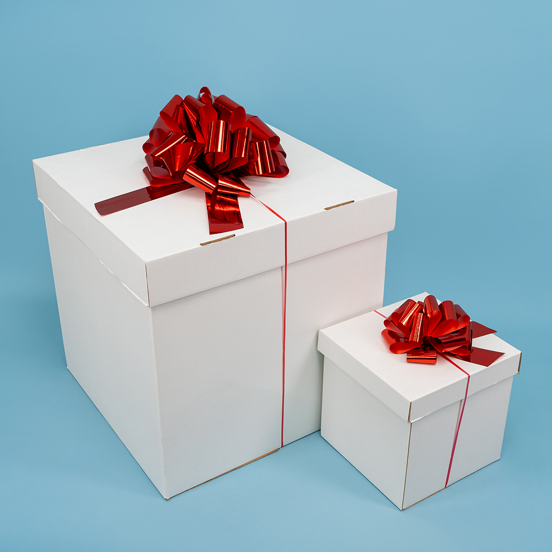 Бант Шар, Красный, Металлик, 36 см, 1 шт. в упак. 