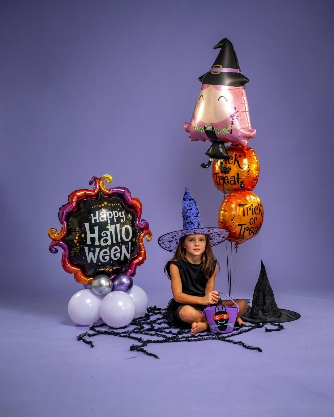 Шар (33''/84 см) Фигура, Маленькая ведьмочка, 1 шт.