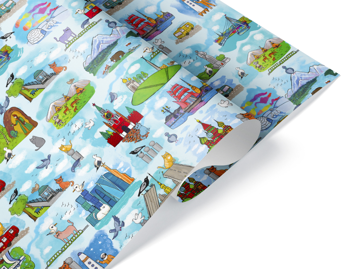 Упаковочная бумага 80гр (0,7*1 м) Россия, 10 шт.