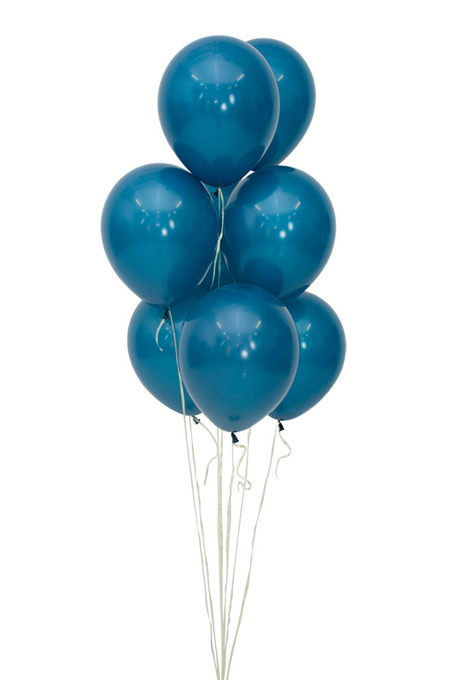 Шар (12''/30 см), Глубокий бирюзовый (035), пастель, 12 шт.