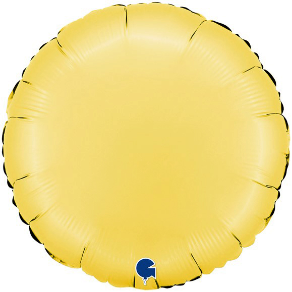 Шар (18''/46 см) Круг, Желтый банан, Сатин, 1 шт.
