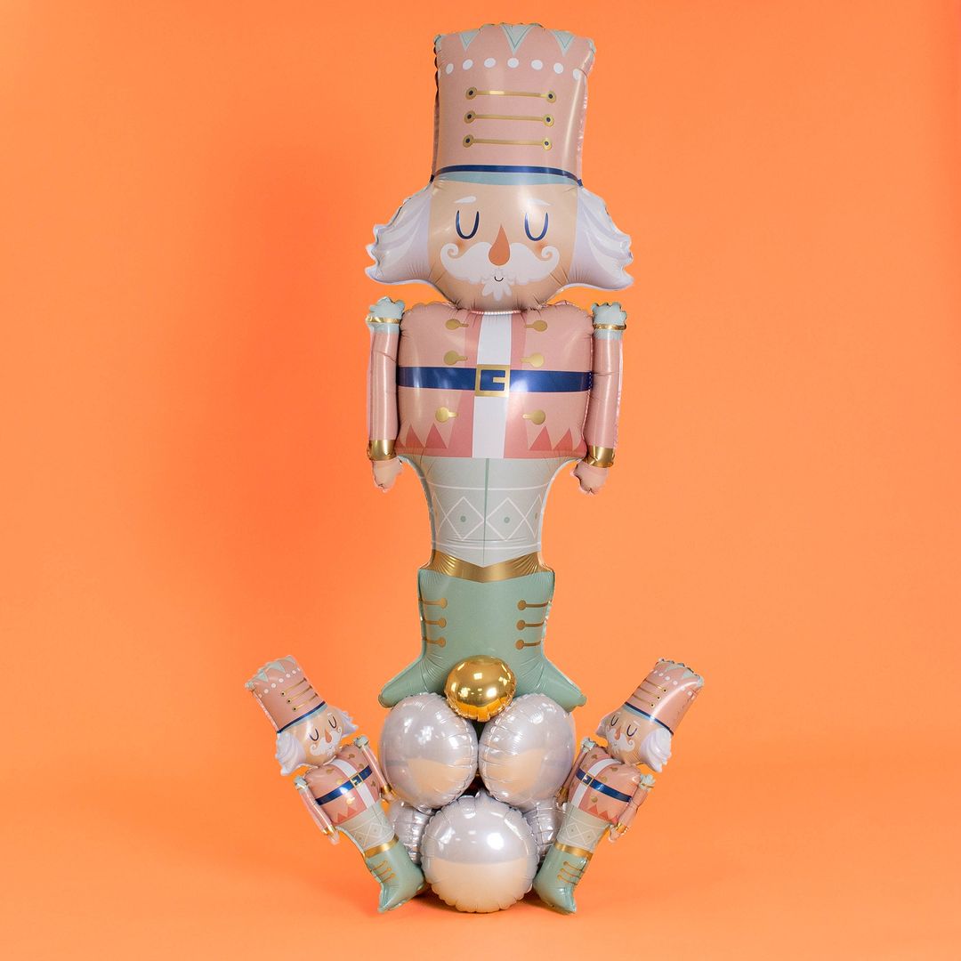 Шар (16''/41 см) Мини-фигура, Щелкунчик, Розовый, 1 шт.