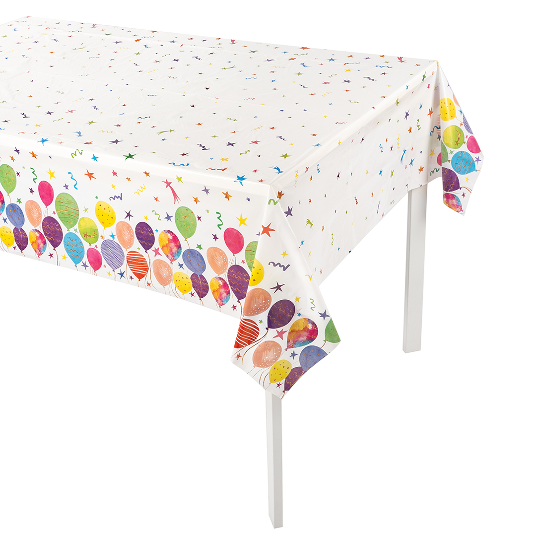 Скатерть одноразовая, Воздушные шары, 120*180 см, 1 шт.