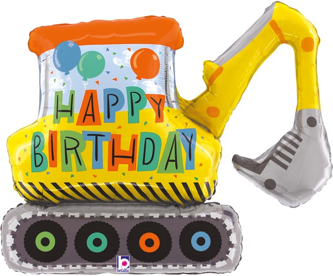 Шар (31''/79 см) Фигура, Экскаватор, 1 шт. в уп.