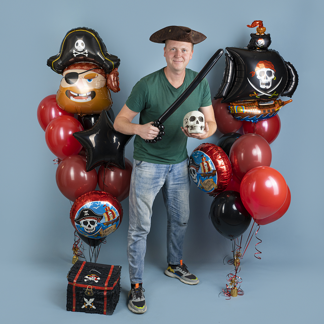 Шар (33''/84 см) Фигура, Пират, 1 шт.