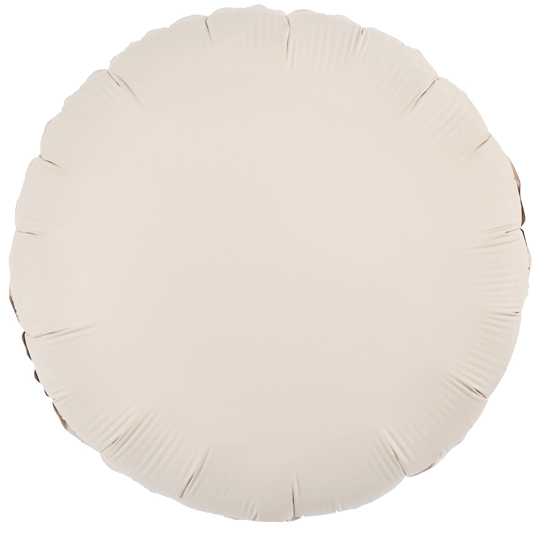 Шар (18''/46 см) Круг, Кремовый Латте, Матовый, 1 шт.