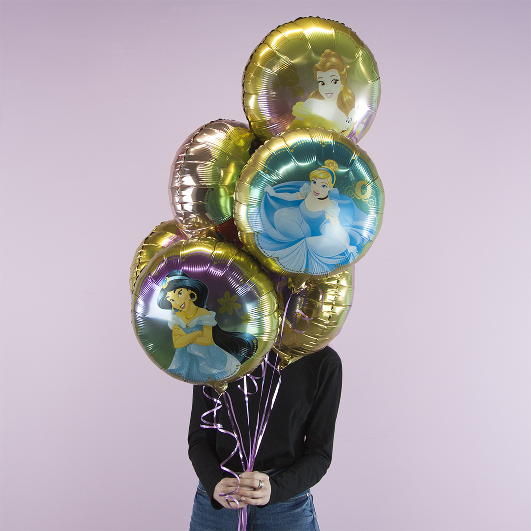 Шар (18''/46 см) Круг, Золушка, 1 шт.