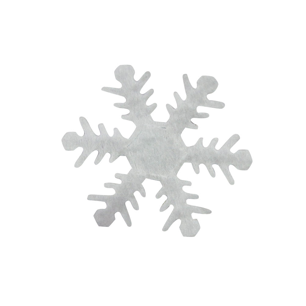 Декоративное украшение Снежинки, 4 см, Белый, 20 шт.