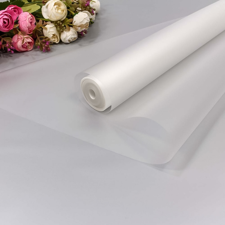 Упаковочная матовая пленка 50мкм (0,6*10 м) Прозрачный, 1 шт.