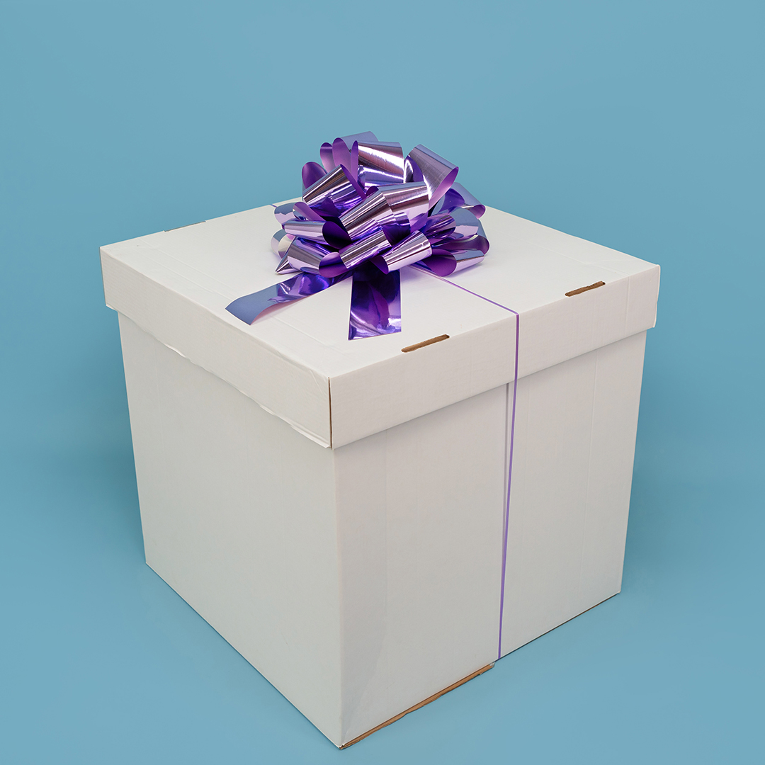 Бант Шар, Лаванда, Металлик, 36 см, 1 шт. в упак. 