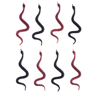 Декоративное украшение, Змеи, Черный/Коричневый, 9*0,7 см, 8 шт.