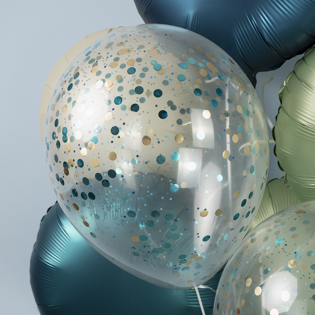 Шар (12''/30 см), Прозрачный, кристалл, 100 шт.