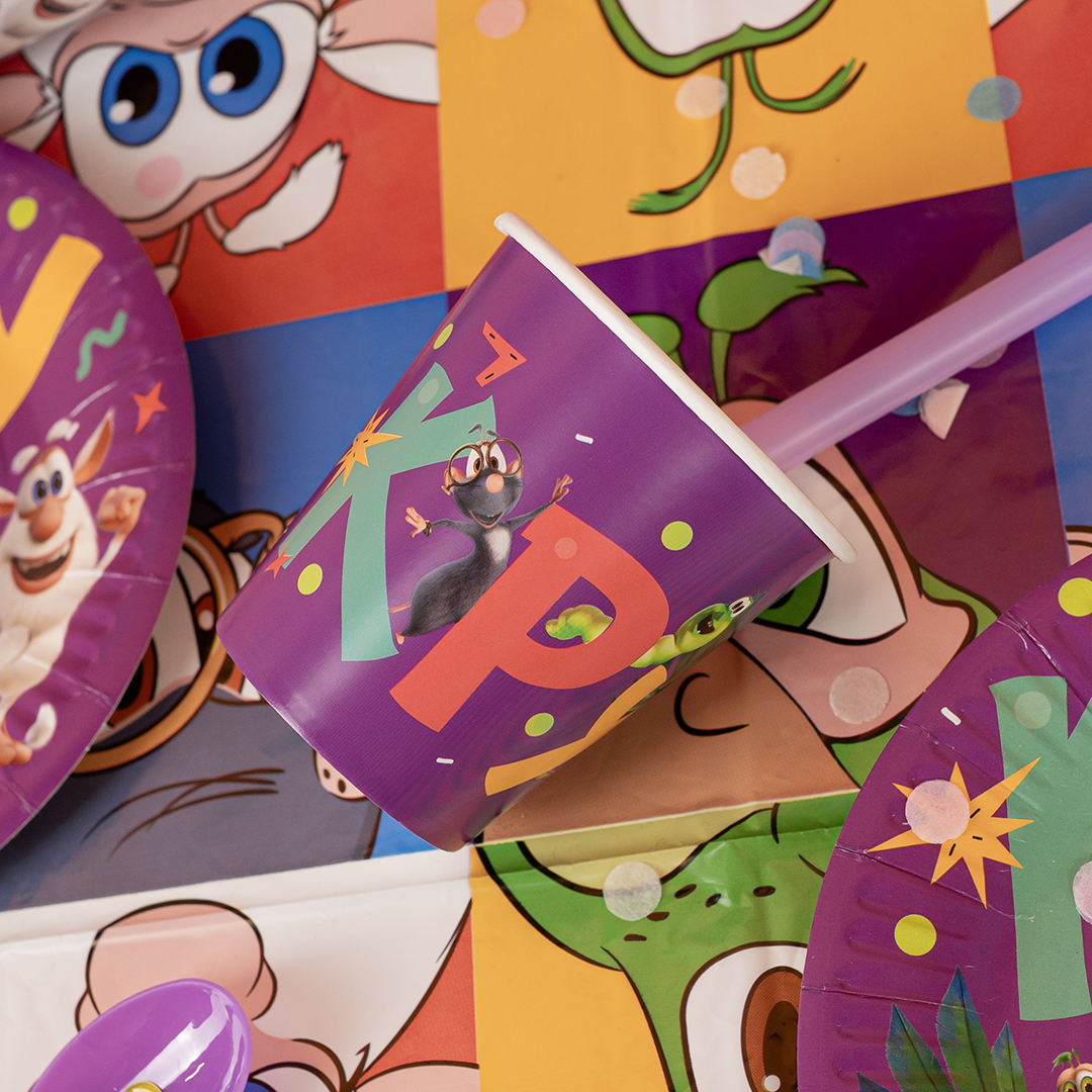 Стаканы (250 мл) Буба и друзья, 6 шт.