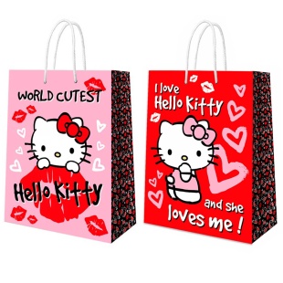 Пакет подарочный, Hello Kitty, 22,7*18*10 см, 1 шт.