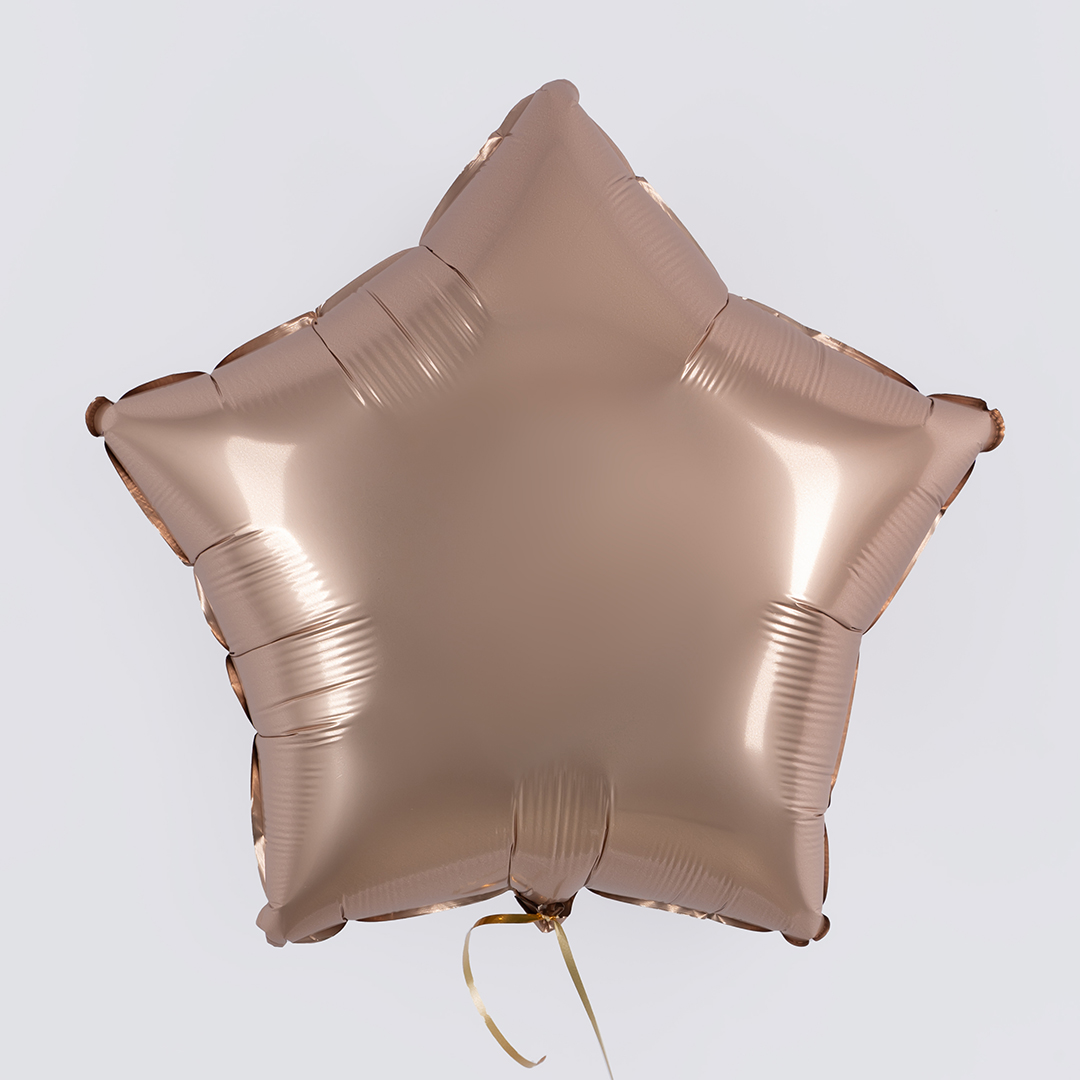 Шар (18''/46 см) Звезда, Золото Калифорнии, 1 шт.