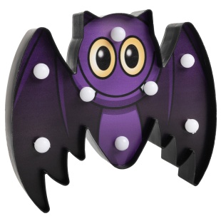 Световая фигура Летучая мышь, 18*15,5*3,3 см. Фиолетовый, 1 шт.