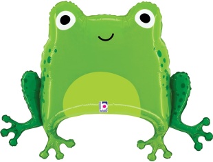 Шар (28''/71 см) Фигура, Зеленая лягушка, 1 шт.