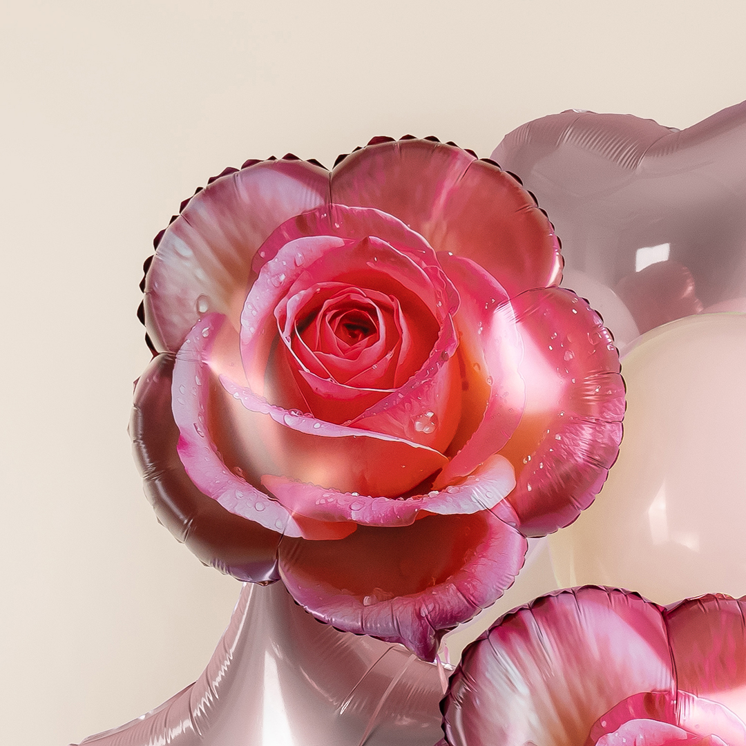 Шар (18''/46 см) Фигура, Утренняя роза, 1 шт.