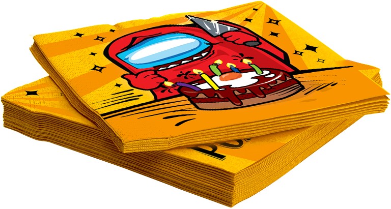 Сервировочные салфетки, Игра Среди Нас, Вечеринка, 33*33 см, 20 шт.