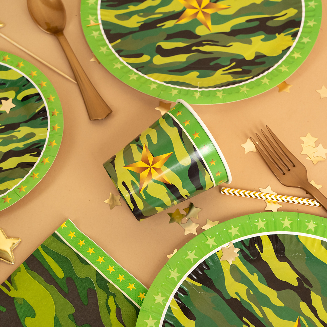 Стаканы (250 мл) Звездный Камуфляж, 6 шт.