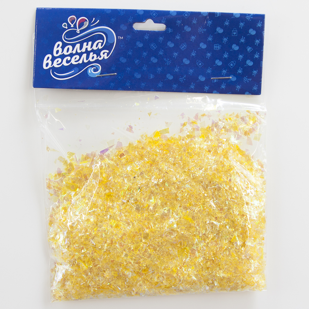 Конфетти дробленые Желтый, Хамелеон, 20 г.