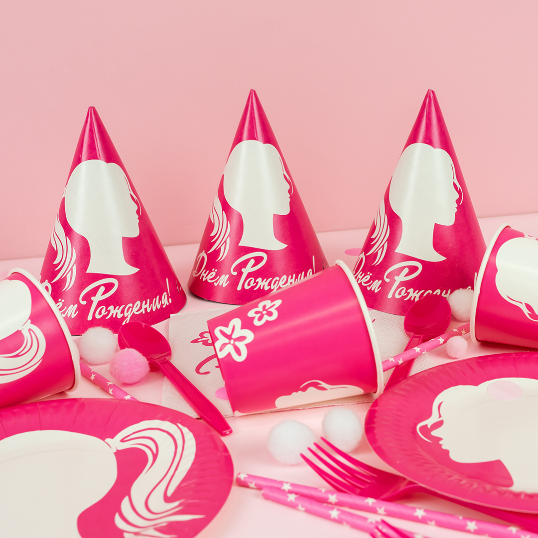 Вилки, Ярко-розовый, 15 см, 10 шт. в упак. 