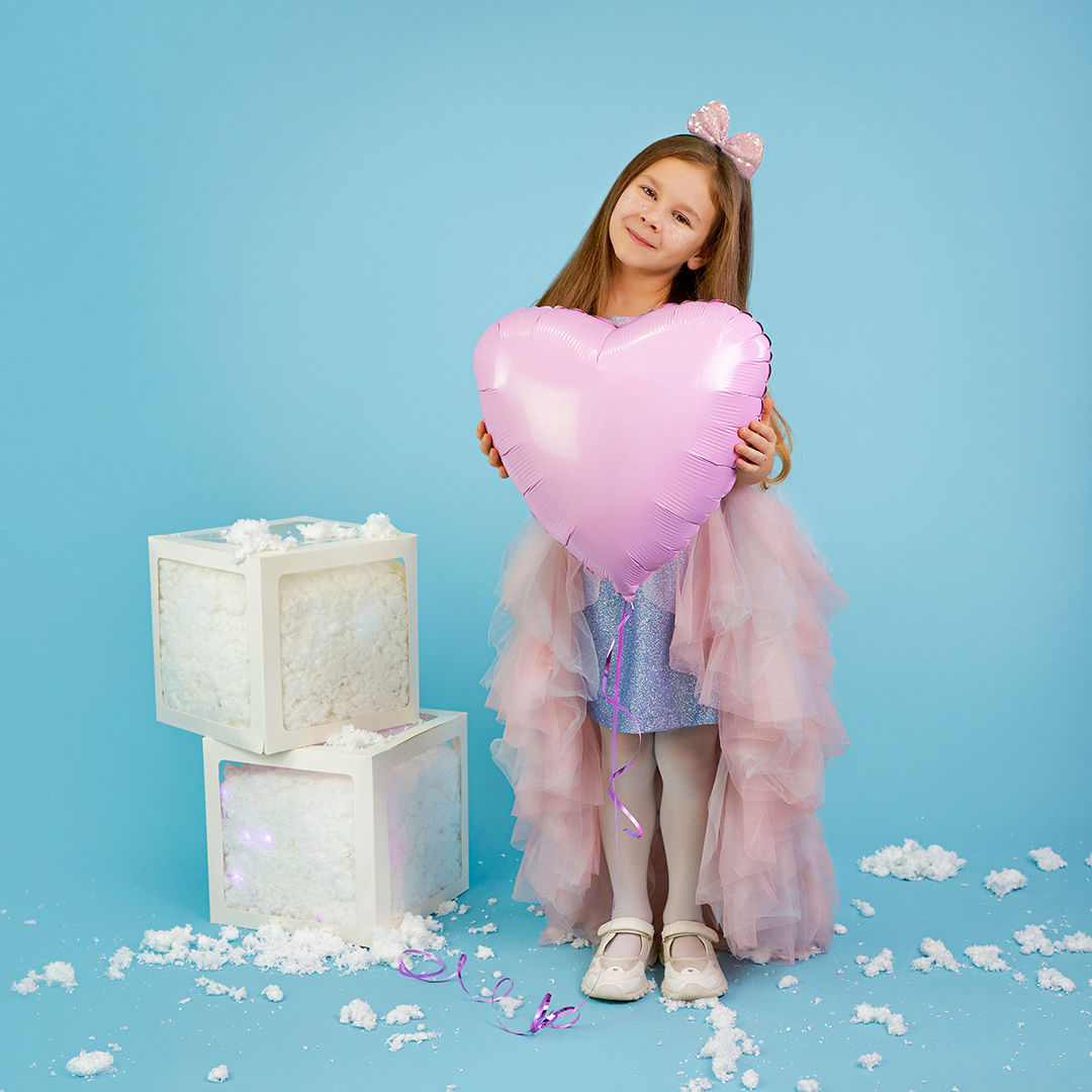 Ободок, Прелестный бант, с пайетками, Розовый перламутр, 1 шт. 