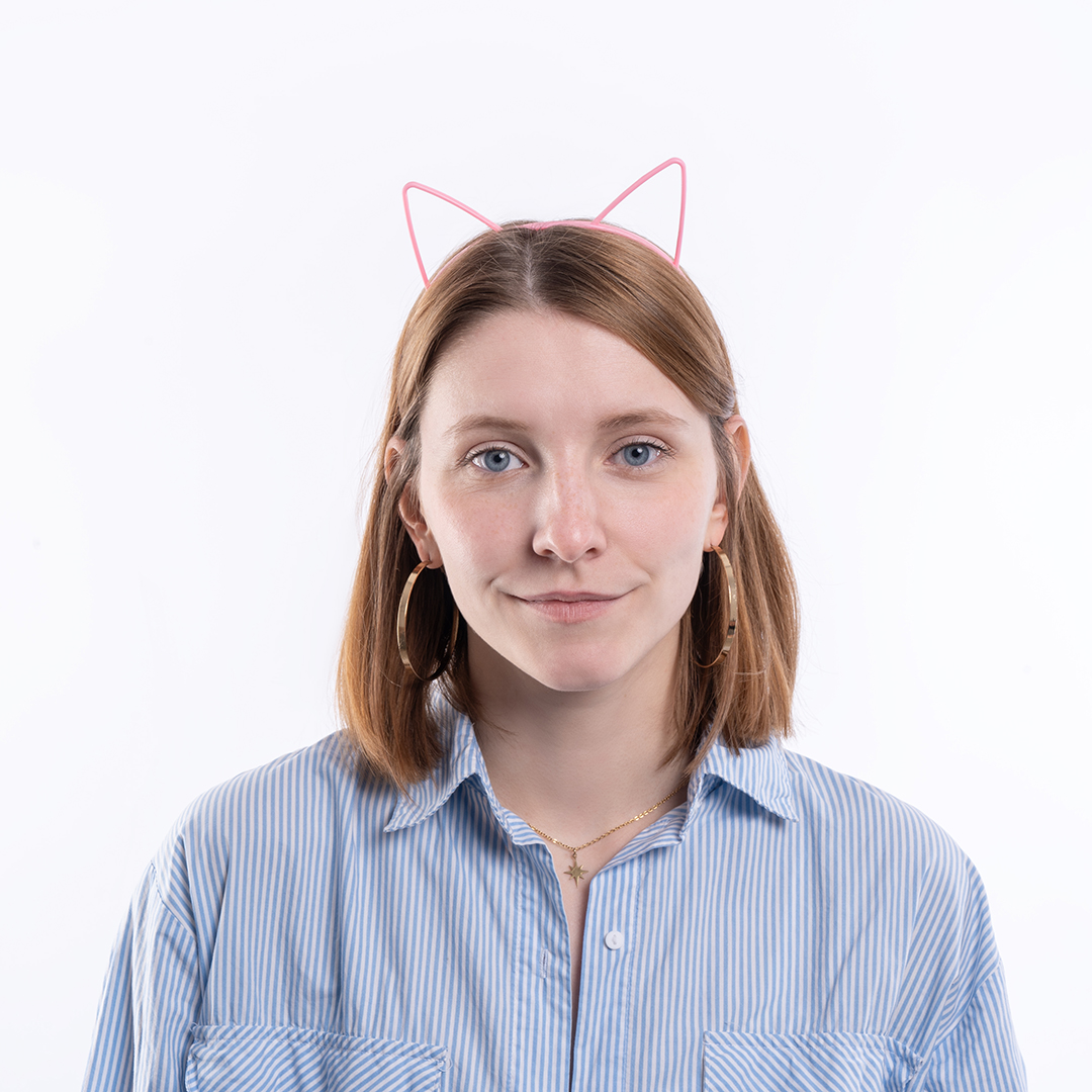 Ободок, Кошачьи ушки, Розовый, 1 шт. 