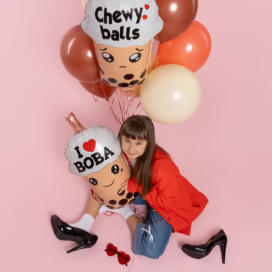 Шар (32''/81 см) Фигура, Баббл Ти, 1 шт.