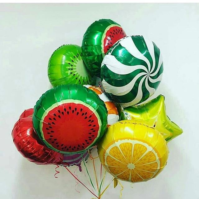 Шар (18''/46 см) Круг, Арбуз, 1 шт.