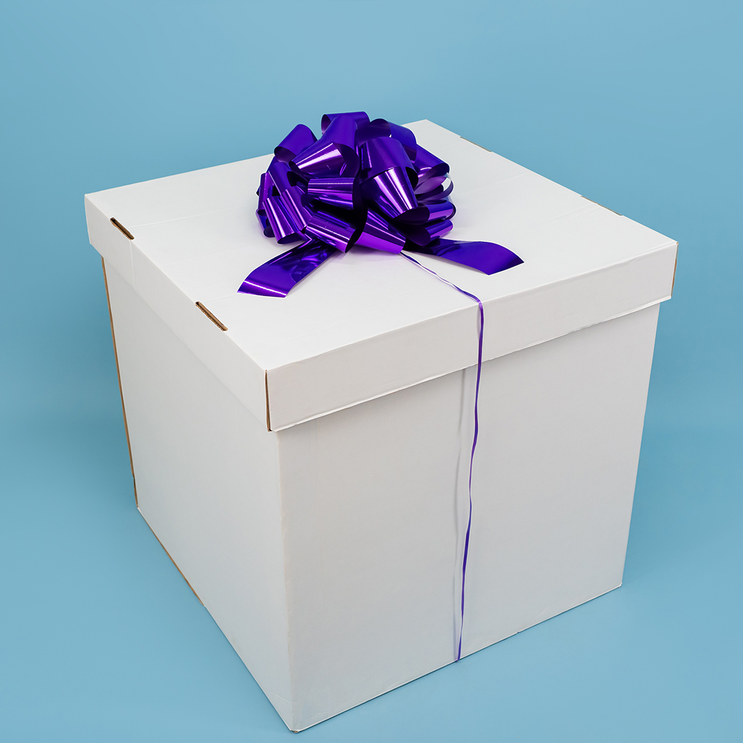 Бант Шар, Фиолетовый, Металлик, 36 см, 1 шт. в упак. 