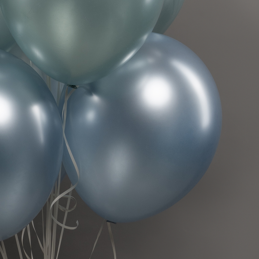 Шар (12''/30 см), Арктический голубой (839), шелк, 50 шт.