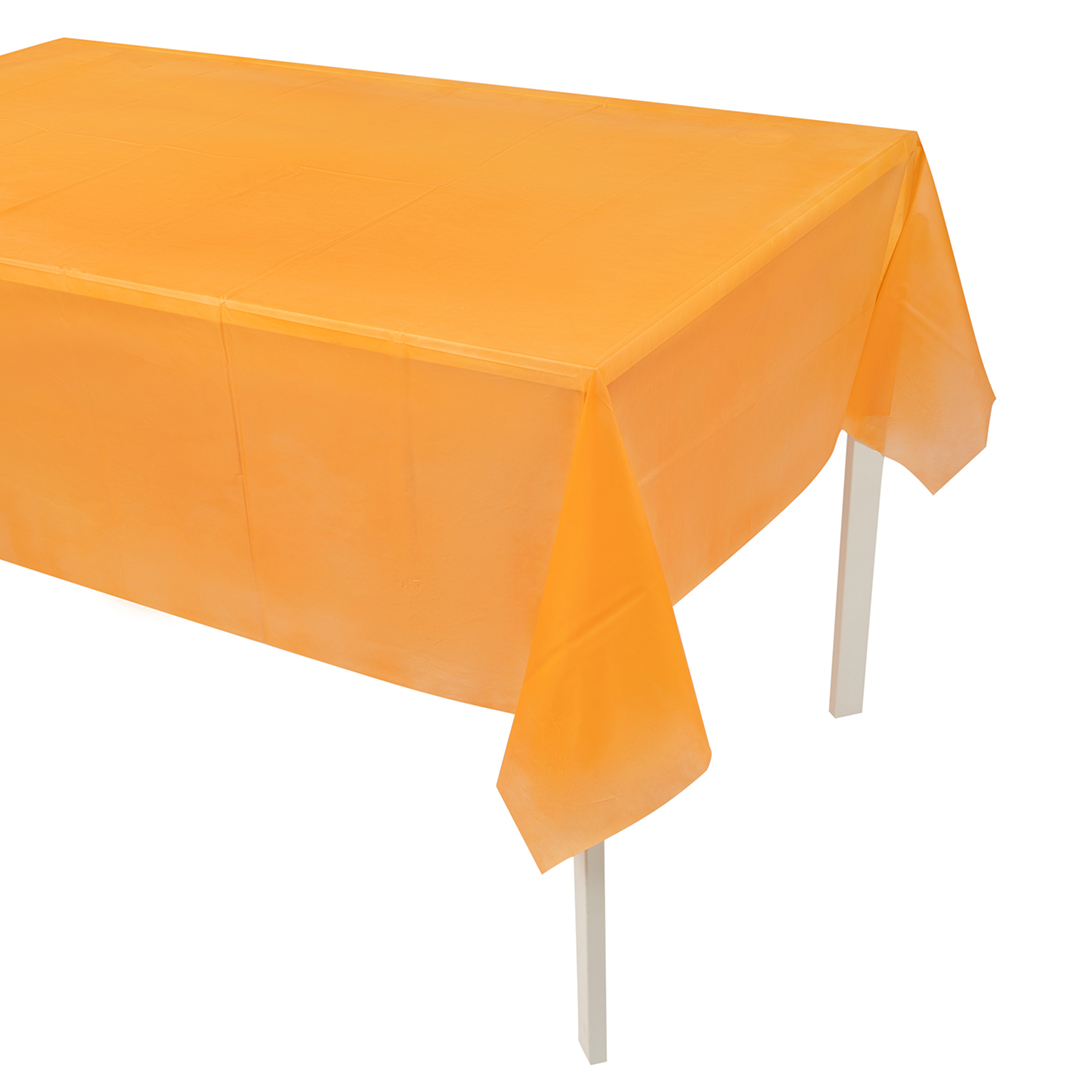 Скатерть одноразовая, Мастхэв, Оранжевый, 137*274 см, 1 шт.