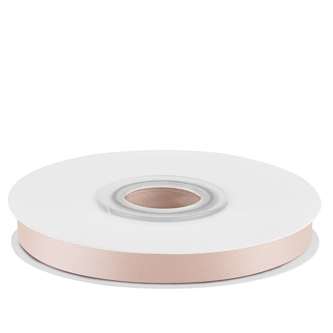 Лента атласная (0,7 см*22,85 м) Кремовый, 1 шт.