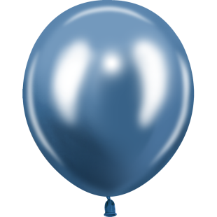 Шар (18''/46 см), Синий, хром, 10 шт.