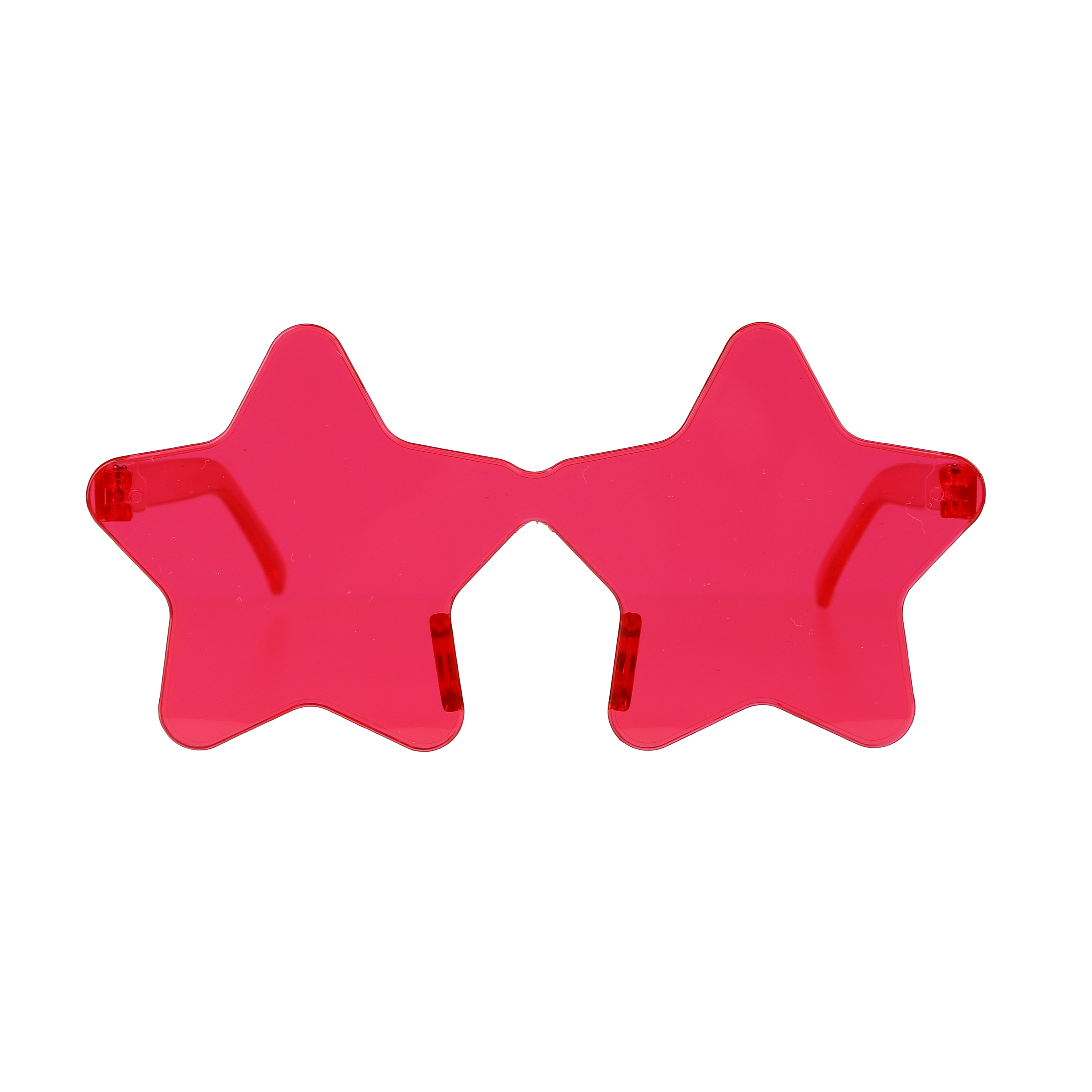 Карнавальные очки, Звезда, Ярко-розовый, 1 шт. 