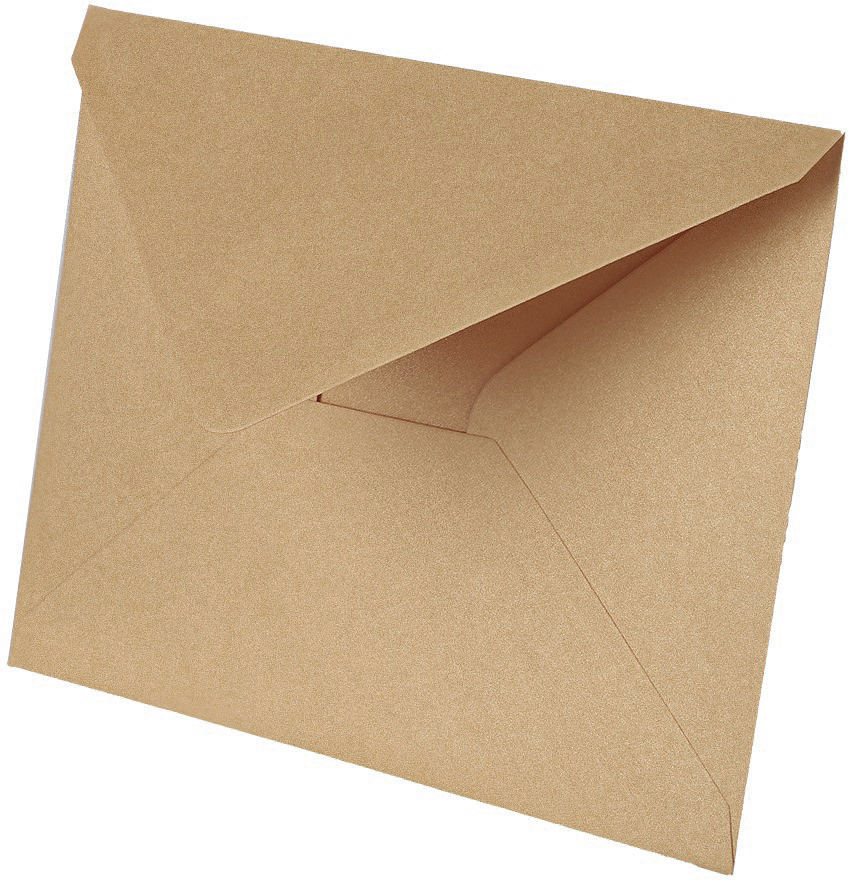 Конверты из перламутровой бумаги, 120 г, Крафт, 13,5*19 см, 10 шт.
