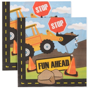 Сервировочные салфетки, Детская спецтехника, 33*33 см, 12 шт.