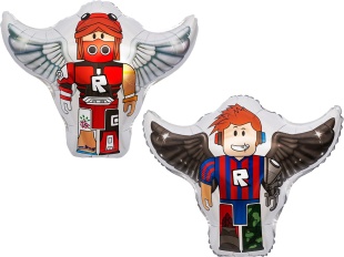 Шар (21''/53 см) Фигура, Блоки, Крылатый герой, 1 шт. в уп.