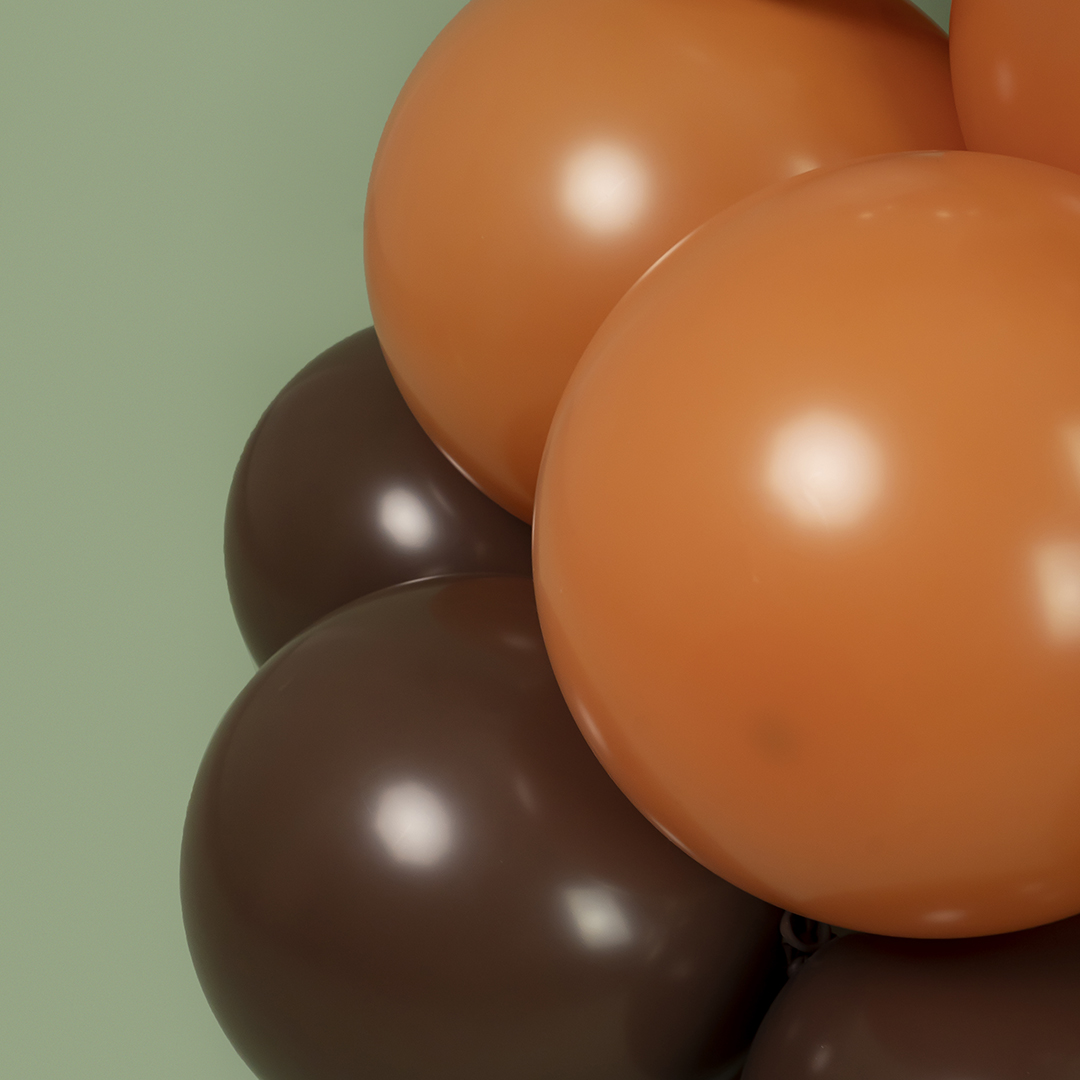 Шар (18''/46 см), Шоколадный (820), пастель, 25 шт.