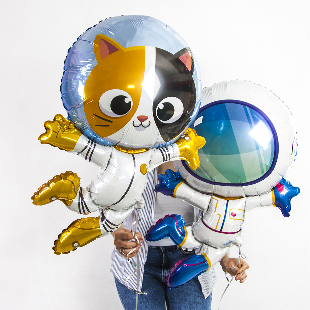 Шар (38''/97 см) Фигура, Космонавт в невесомости, 1 шт.