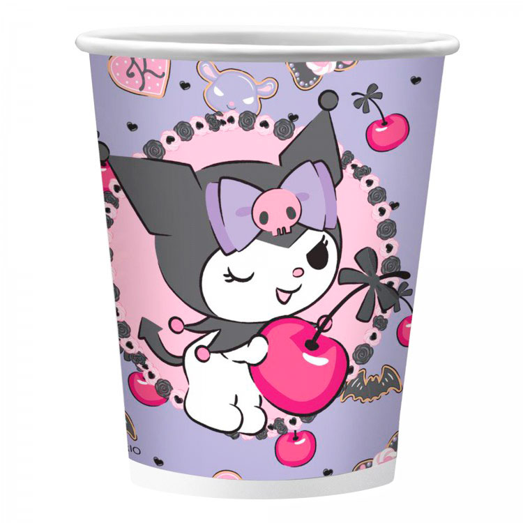 Стаканы (250 мл) Kuromi, 6 шт.