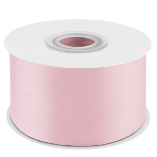 Лента атласная (3,8 см*22,85 м) Нежно-розовый, 1 шт.