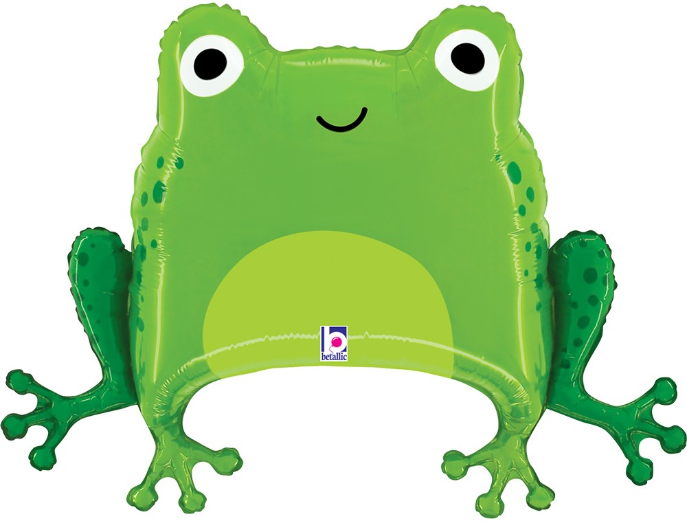Шар (28''/71 см) Фигура, Зеленая лягушка, 1 шт.