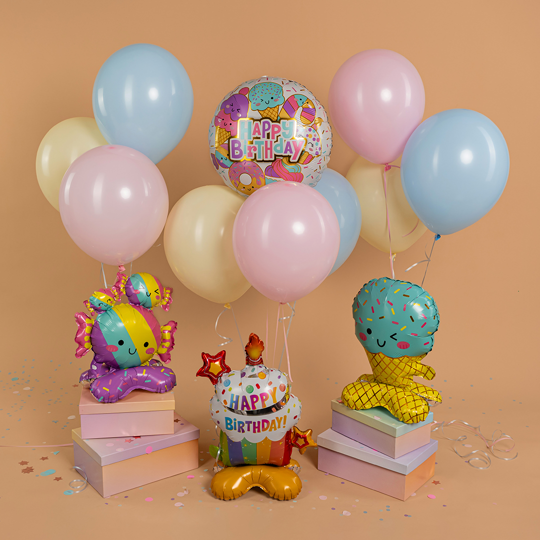 Шар (18''/46 см) Круг, Сладости, 1 шт.