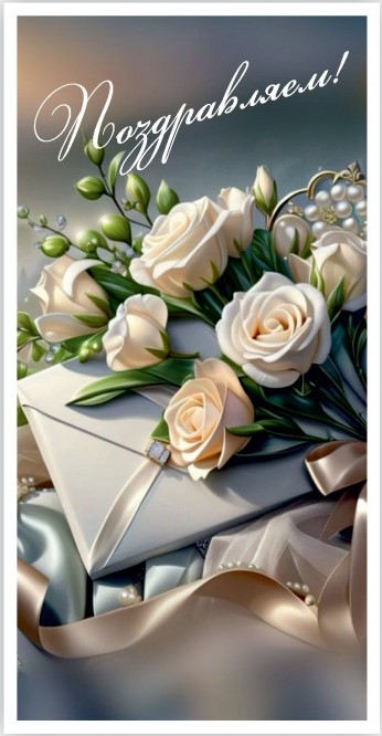 Конверты для денег, Поздравляем! (розы), 10 шт.