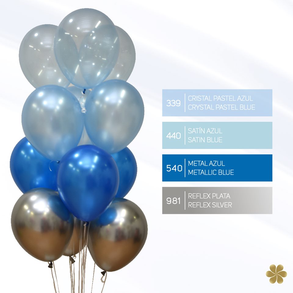 Шар (12''/30 см), Синий (540), металлик, 50 шт.