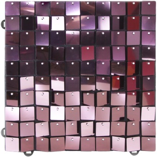 Декоративная панель Пайетки, 30*30 см. Розовый, Металлик, 1 шт.