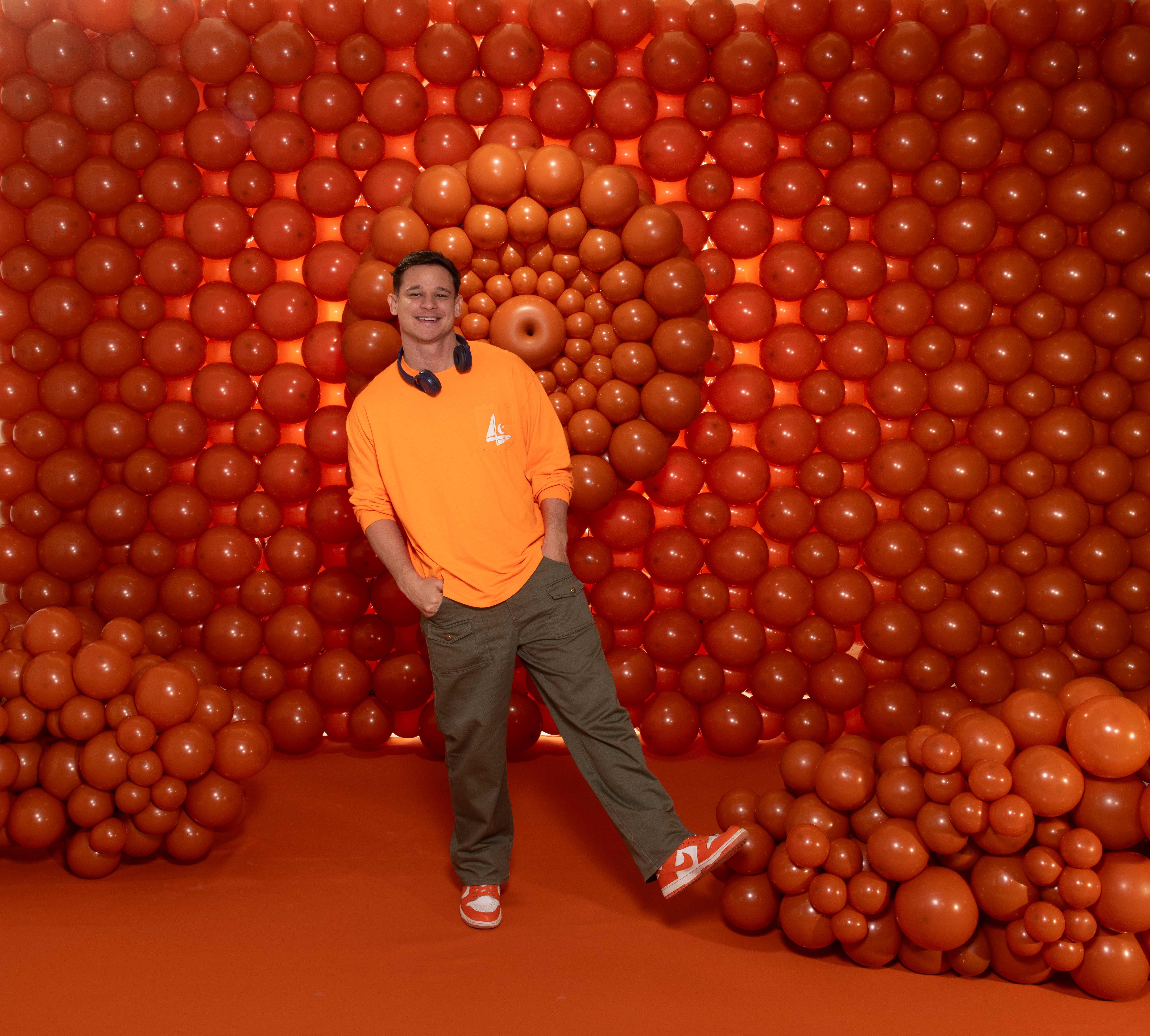 Шар (9''/23 см), Оранжевый закат (062), пастель, 100 шт.