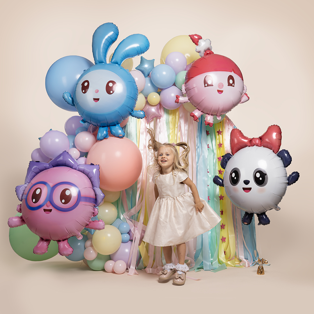 Шар (36''/91 см) Фигура, Малышарики, Ежик, 1 шт. в уп.